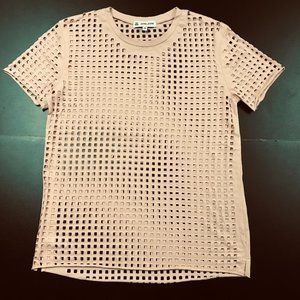 JOHN JOHN PURFURATED SS DESIGNER T-SHIRT